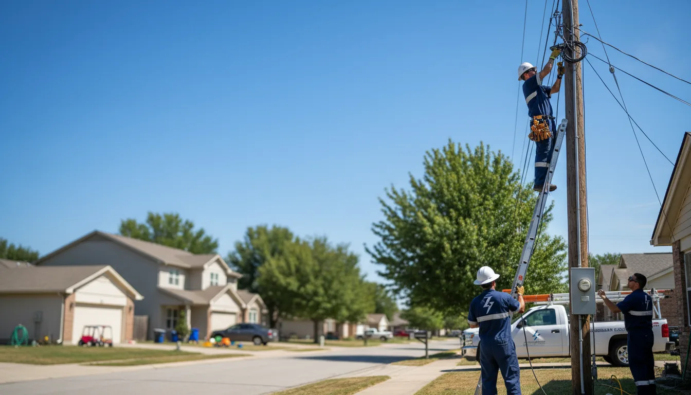 Residential electrician providing installation services in Melvin, IL